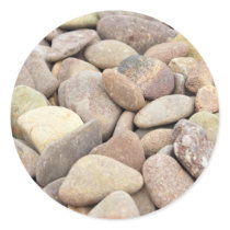 limestone pebbles round stickers