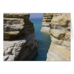 Limestone Rocks Rocks On Corfu Island cards