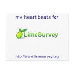 LimeSurvey Beating Heart Postcards