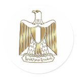 Limited Edition Egypt Golden Eagle crest stickers