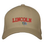 LINCOLN, 16th embroidered hats