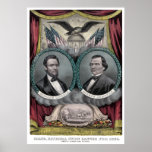 Lincoln and Johnson Election Banner 1864 Posters