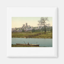 Lincoln City View, Lincolnshire, England Magnet