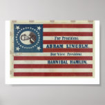 Lincoln For President 1860 Print