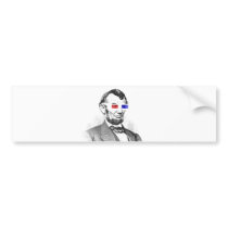 Lincoln in 3D! Bumper Stickers