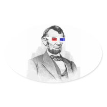 Lincoln in 3D! Sticker
