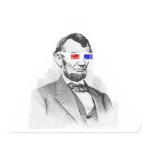 Lincoln in 3D! Sticker