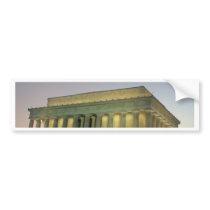Lincoln Memeorial night scene Bumper Sticker