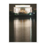 Lincoln Memorial Night Reflection postcards