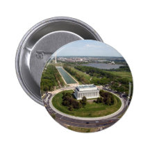 Lincoln Memorial Pinback Buttons