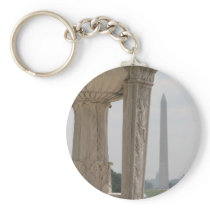lincoln memorial washington monument keychain
