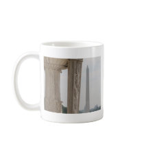 lincoln memorial washington monument coffee mug