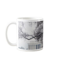 lincoln memorial winter snow mugs