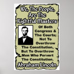 Lincoln: We The People! Posters