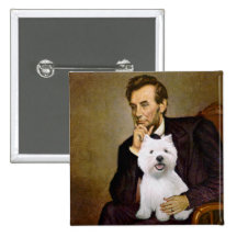 Lincoln - Westie 2 Pinback Button