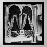 Lincoln's Box at the Ford Theatre 1865 posters