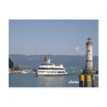 Lindau entrance harbour postcards