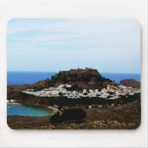 Lindos, Rhodes, Greece Mousepad