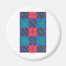 LINDSAY FAMILY TARTAN FRIDGE MAGNETS
