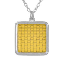 Line Art - CUPS - Black on Yellow Jewelry