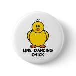 Line Dancing Chick buttons