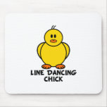 Line Dancing Chick mousepads