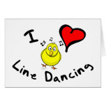 Line Dancing Gift Items - I Heart Line Dancing cards