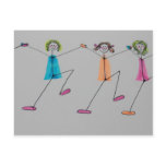 line dancing post cards
