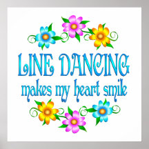 Line Dancing Smiles Print
