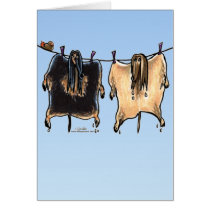 Line Dry Afghans Card