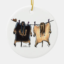 Line Dry Afghans Ornaments
