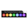 Line of 7 Chakras Bumper Sticker