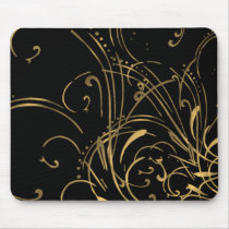 Linear Dance on Black Mousepad