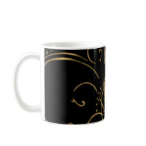Linear Dance on Black Mug