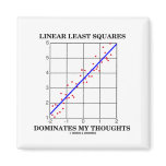 Linear Least Squares Dominates My Thoughts magnets