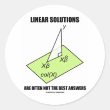 Linear Solutions Are Often Not The Best Answers Sticker