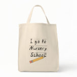Lined Paper and Pencil Nursery School bags