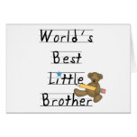 Lined Paper World's Best Little Brother Card