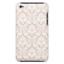 Linen Beige Damask iPod Touch Cover
