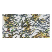 Lines pattern personalized photo card