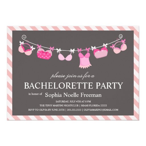 LINGERIE | BACHELORETTE PARTY INVITATION