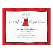 Lingerie Bridal Shower Invitation