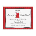 Lingerie Shower Invitation postcards