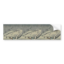 Lingering snow at Asukayama by Ando, Hiroshige Bumper Sticker