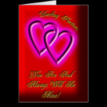 Linked Hearts Partner Valentines Card