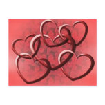 Linking hearts postcards