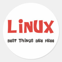 Linux Geek and more Products & Designs! Round Sticker