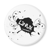 Linux Means Freedom Refrigerator Magnet
