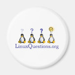 Linux Questions Logo Fridge Magnets