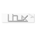 Linux (smooth) bumper stickers